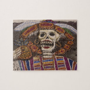 Mexico, Oaxaca. Sand tapestry (tapete de arena) Legpuzzel