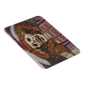 Mexico, Oaxaca. Sand tapestry (tapete de arena) Magneet (Rechterzijde)