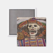 Mexico, Oaxaca. Sand tapestry (tapete de arena) Magneet (Voorkant / Achterkant)