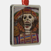 Mexico, Oaxaca. Sand tapestry (tapete de arena) Metalen Ornament (Rechts)