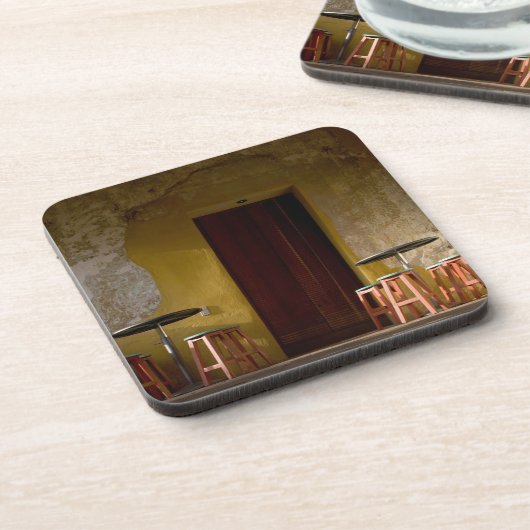 Mexico, Oaxaca, vanmiddag licht de balkon van de z Bier Onderzetter (Linkerzijde)