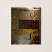 Mexico, Oaxaca, vanmiddag licht de balkon van de z Legpuzzel (Verticaal)