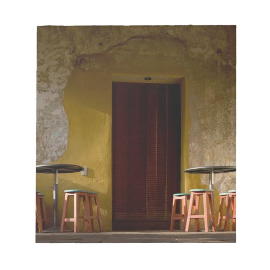 Mexico, Oaxaca, vanmiddag licht de balkon van de z Notitieblok (Voorkant)