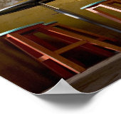 Mexico, Oaxaca, vanmiddag licht de balkon van de z Poster (Hoek)