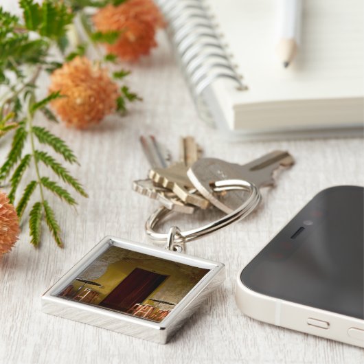 Mexico, Oaxaca, vanmiddag licht de balkon van de z Sleutelhanger (Zijkant)