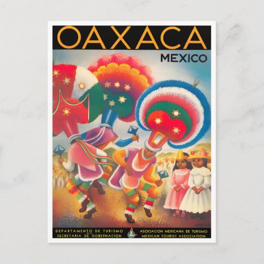 Mexico Oaxaca vintage-briefkaart Briefkaart (Voorkant)