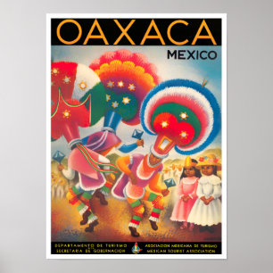 Mexico Oaxaca vintage-poster Poster