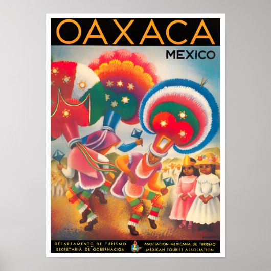 Mexico Oaxaca vintage-poster Poster (Voorkant)