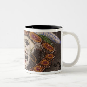 Mexico, Oaxaca. Zandtapijt (tapete de arena) Tweekleurige Koffiemok