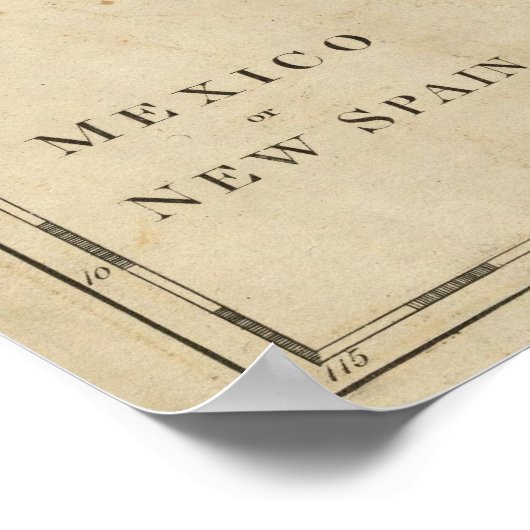 Mexico of Nieuw-Spanje Poster (Hoek)