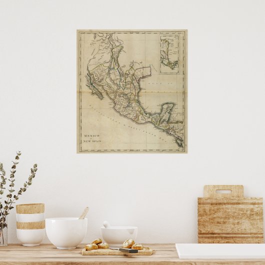 Mexico of Nieuw-Spanje Poster (Keuken)