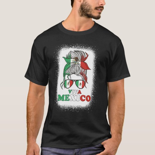 Mexico Onafhankelijkheidsdag Viva Mexico Pride Vro T-shirt (Voorkant)
