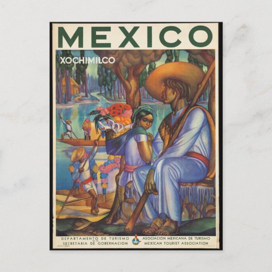 Mexico, oud poster, briefkaart (Voorkant)