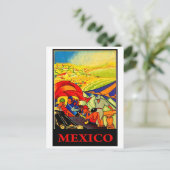 Mexico, oud reizen briefkaart (Staand voorkant)