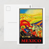 Mexico, oud reizen briefkaart (Voorkant / Achterkant)