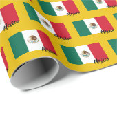 Mexico-overslagpapier, Mexicaanse vlag patriottisc Cadeaupapier (Rol Hoek)