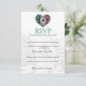 Mexico Paar RSVP-kaart RSVP Kaartje (Staand voorkant)