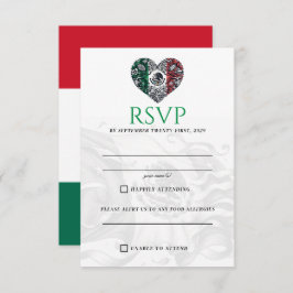 Mexico Paar RSVP-kaart RSVP Kaartje