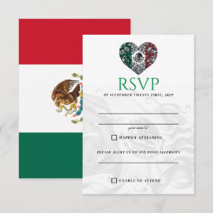 Mexico Paar RSVP-kaart RSVP Kaartje