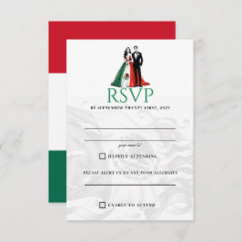Mexico Paar RSVP-kaart RSVP Kaartje