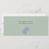 Mexico Palm Tree Agave Boarding Pass Weddenschap Kaart (Achterkant)