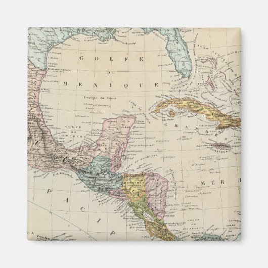 Mexico, Panama, Midden-Amerika Magneet (Voorkant)