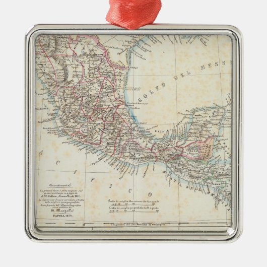 Mexico, Panama, Midden-Amerika Metalen Ornament (Voorkant)