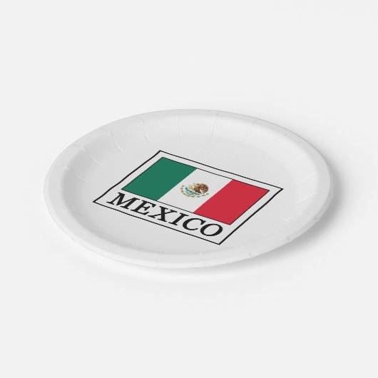 Mexico Papieren Bordje (Gekanteld)