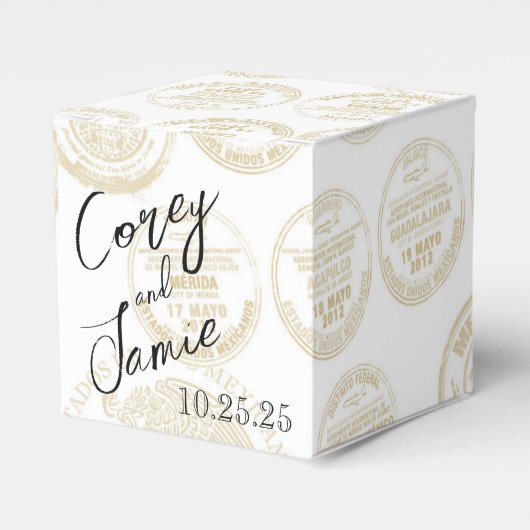 Mexico Paspoort Bedankdoosjes (Voorkant Zijde)