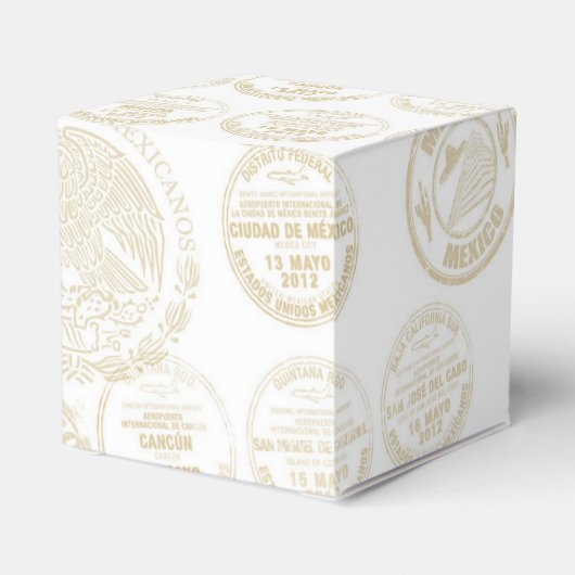 Mexico Paspoort Bedankdoosjes (Achterkant)