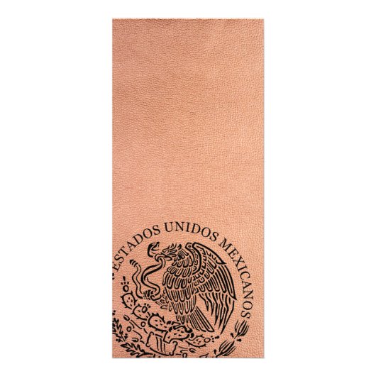 Mexico Paspoort Huwelijksprogramma Reclamekaart (Achterkant)