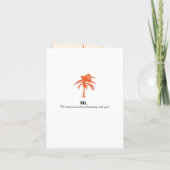 Mexico Passport Palm Tree Wedding (Achterkant)