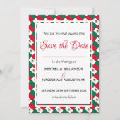 MEXICO Patriottic Custom Celebration Wedding Save The Date (Voorkant)