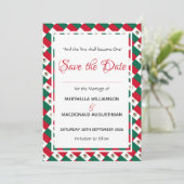 MEXICO Patriottische Huwelijksviering Save The Date (Staand voorkant)