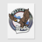 Mexico per vliegtuig reis patch. (Voorkant)