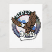 Mexico per vliegtuigreis patch. feestdagenkaart (Voorkant)