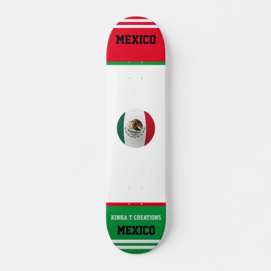 Mexico Persoonlijk Skateboard (Voorkant)