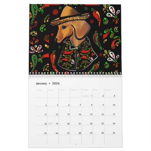MEXICO PET ART KALENDER (Jan 2026)