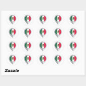 Mexico Pin Locatie Vlag Ronde Sticker (Vel)