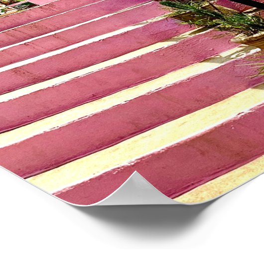 Mexico Pink Chapel Poster (Hoek)