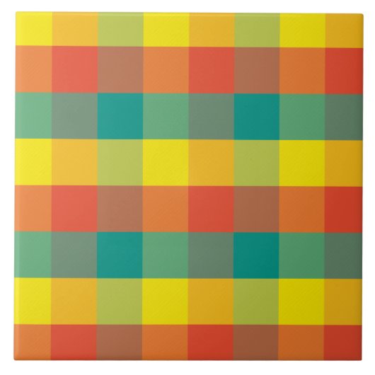 Mexico Plaid Tegeltje (Voorkant)