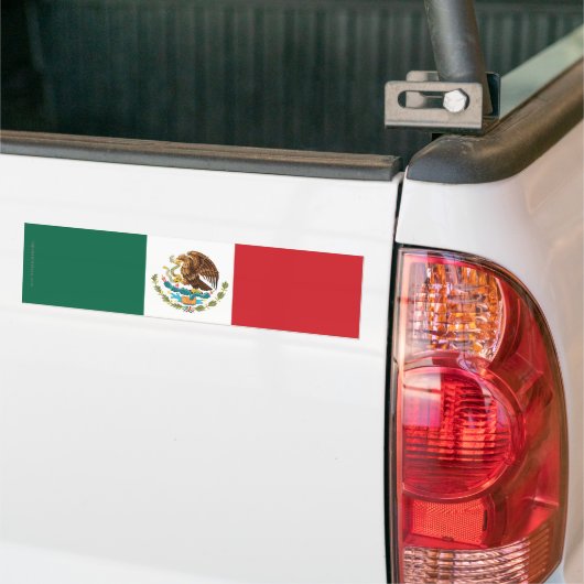Mexico Plain Flag Bumpersticker (Op Truck)