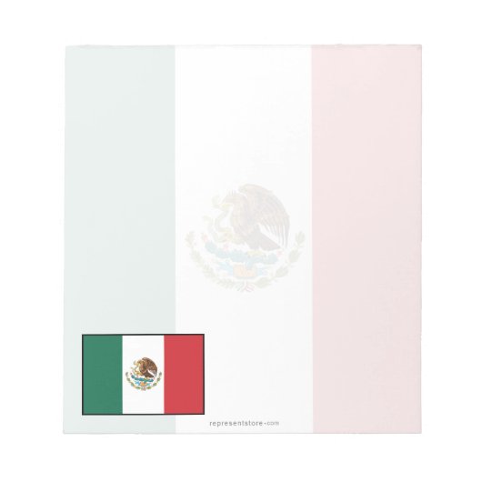Mexico Plain Flag Notitieblok (Voorkant)