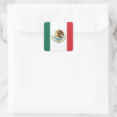 Mexico Plain Flag Vierkante Sticker (Tas)