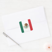 Mexico Plain Flag Vierkante Sticker (Envelop)