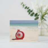 Mexico, Playa Del Carmen, kerstversiering Feestdagenkaart (Staand voorkant)