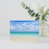 Mexico, Playa Del Carmen, tropisch strand Briefkaart (Staand voorkant)