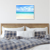 Mexico, Playa Del Carmen, tropisch strand Canvas Afdruk (Insitu (Slaapkamer))