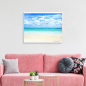 Mexico, Playa Del Carmen, tropisch strand Canvas Afdruk (Insitu (Woonkamer))