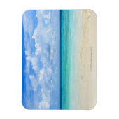 Mexico, Playa Del Carmen, tropisch strand Magneet (Verticaal)